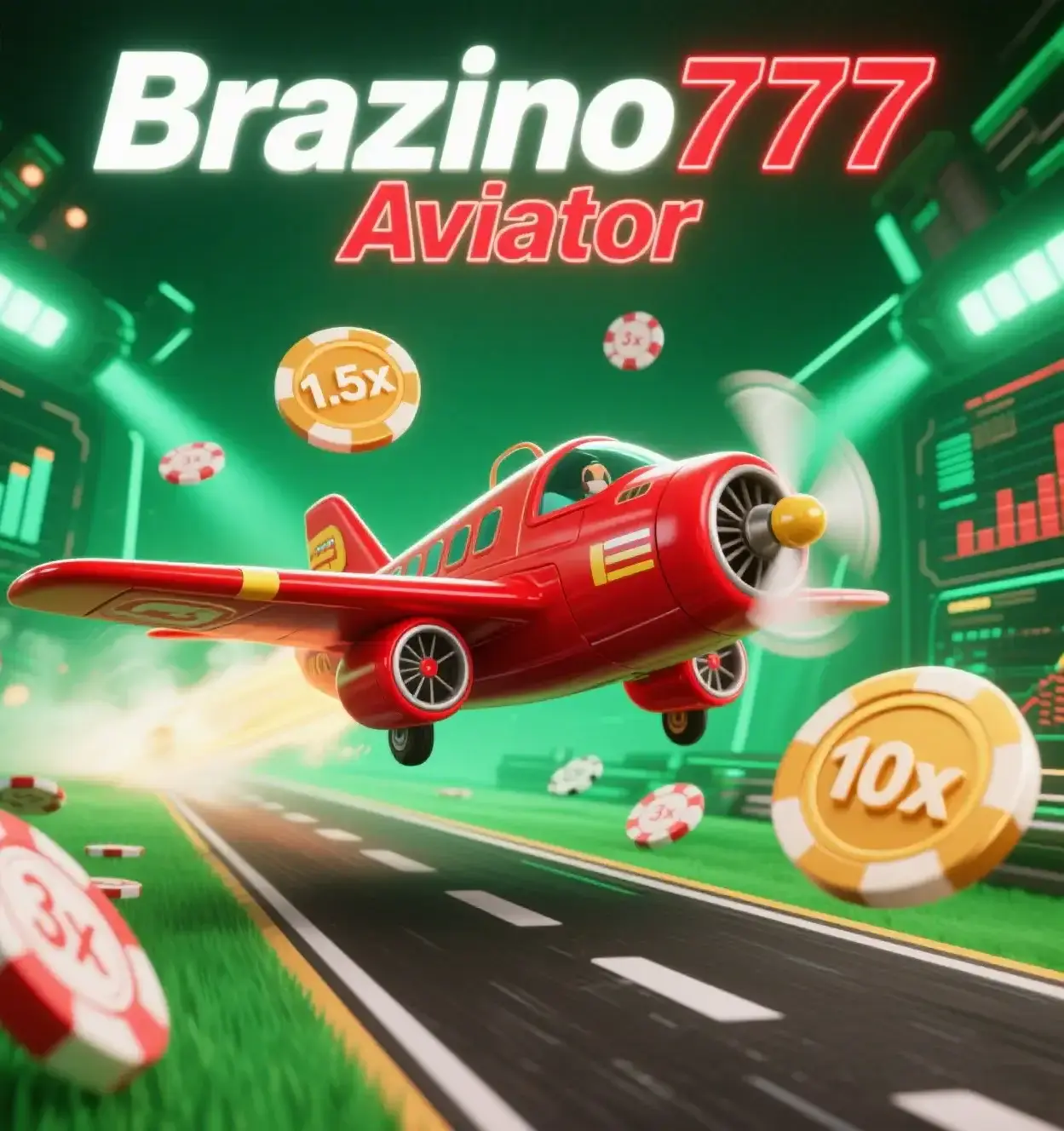 Imagen del avión volando en el juego Aviator de Brazino777