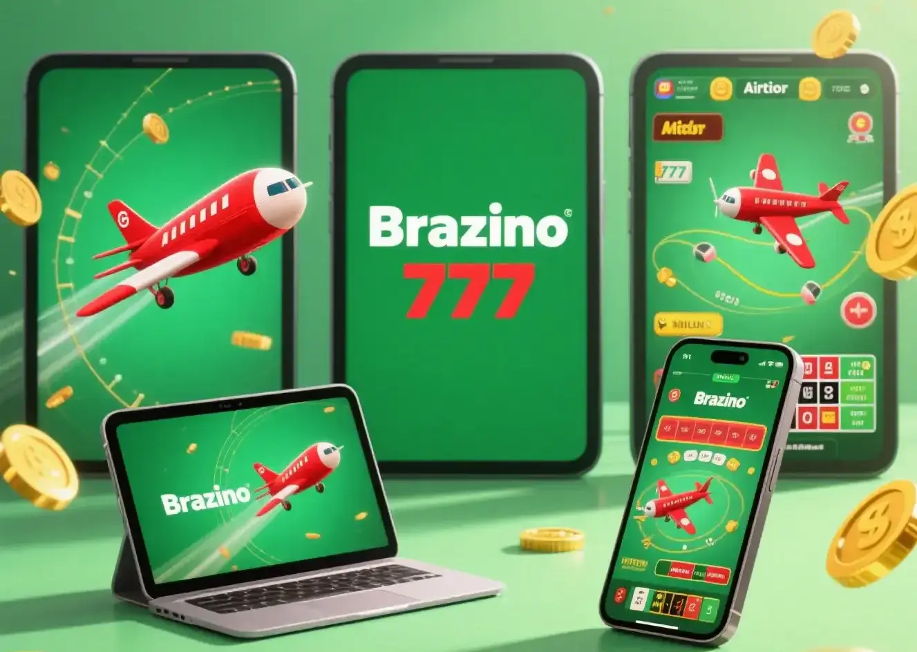 Multiplicadores subiendo en el juego Aviator de Brazino777 con apuesta activa